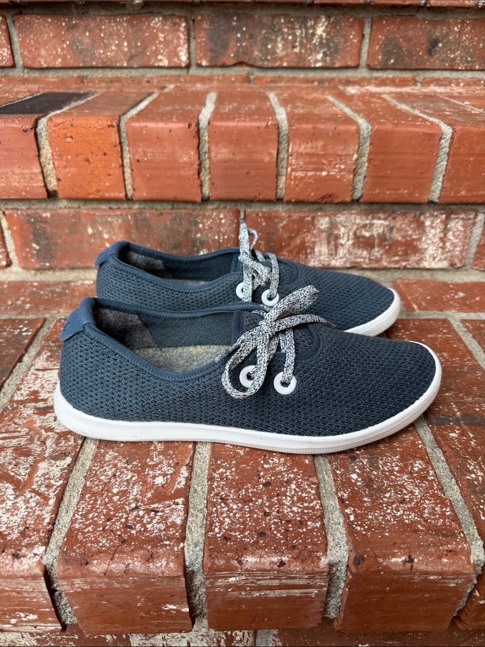 Allbirds Tree Skipper Navy Blue Mesh Boat Shoe Comfort Sneakers Women's Size 8